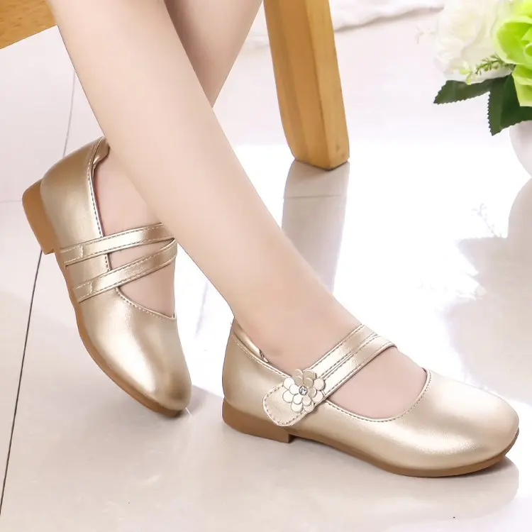 Mädchen Casual Wohnungen Mode Prinzessin Blume Mädchen Mary Janes Flache Weiche Mit Blumen Kinder Schuhe Für Hochzeit Party Geburtstag Süße – Detail 5