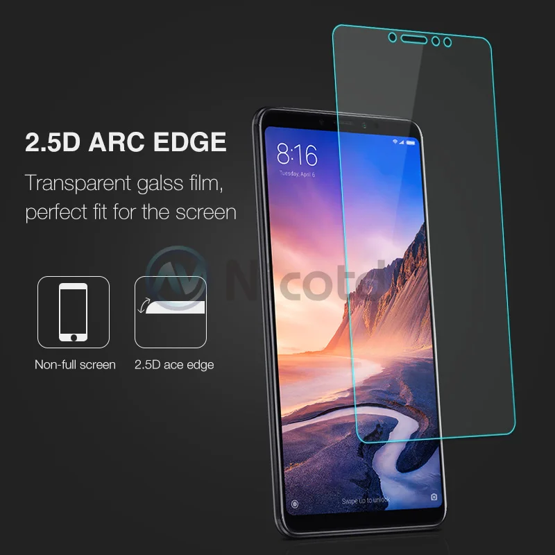 3 pieces 9H Screen Protector for Xiaomi Mi Max 2 3 1 HD Hard Protective Glass Tempered Glass For Xiaomi Mi Mix 1 2 2S 3 Film