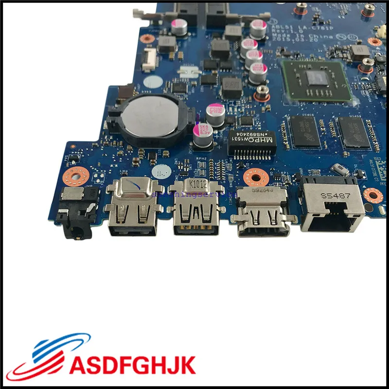 Laptop motherboard 818487-501 818487-601 for HP  Notebook 15 15-AF ABL51 LA-C781P R5M330 1GB A6-6310 100% Works Perfectly