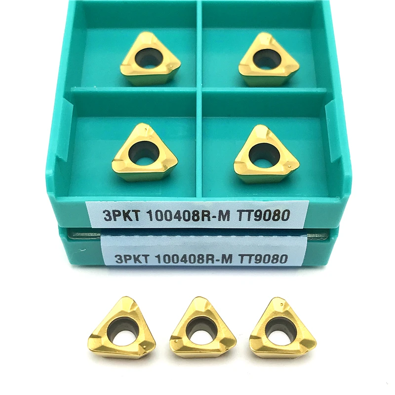 3PKT 100408 R 3PKT 150508 R-M TT9080 Твердосплавные вставки Фрезерный токарный инструмент Сменный инструмент с ЧПУ Высококачественные токарные инструменты Режущая пластина