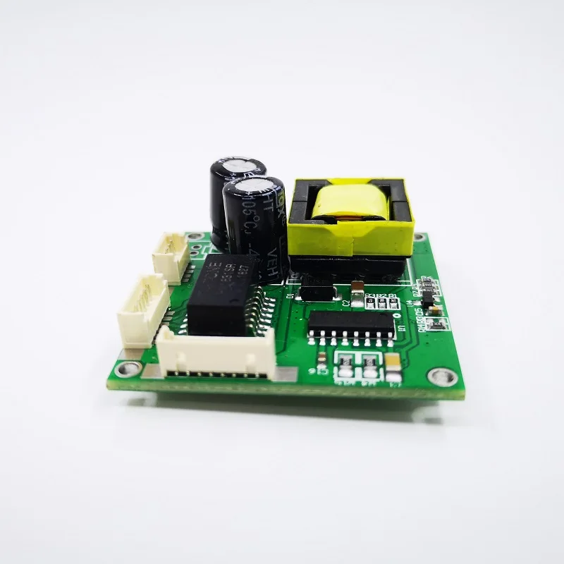 Mini interruptor de 5 puertos, interruptor de red de 10/100mbps, 5-12v de amplio voltaje de entrada, módulo inteligente ethernet pcb rj45 con led incorporado