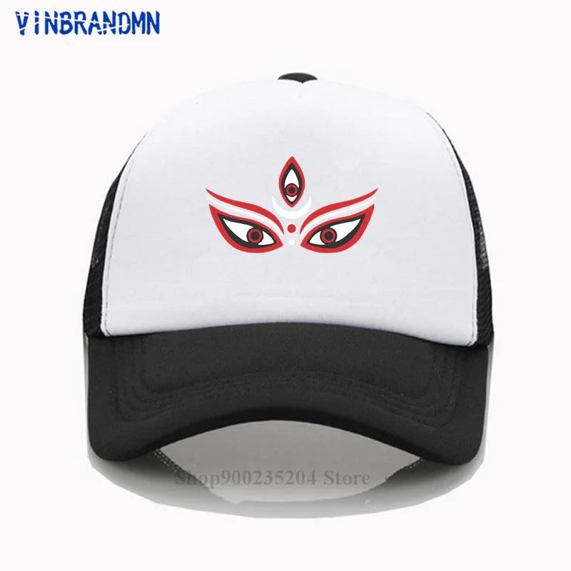 Hindu Goddess KALI EYE Baseball cap India Lord Shiva Newest fashion hats Hinduism Kali Gods of Hinduism Adjustable Snapback hats