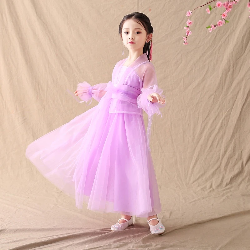 

Costume Cosplay Girl's Dramaturgic Dress Lovely Kids Movies Same Design Performance costume Children Ancient Show hanfu new