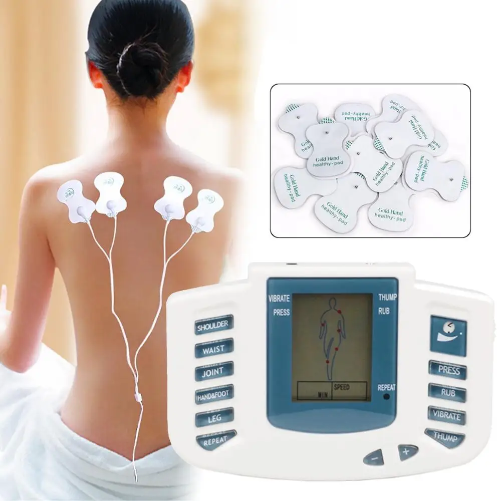 

Body Tens Acupuncture Therapy Machine Electric Pulse Massager Meridian Physiotherapy Electro Stimulation Musle Stimulator 16 Pad