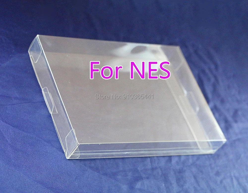 

30pcs Replacement for NES Plastic PET Clear Protector Case game boxes 8-bit for Nintend NES transparent Game Box CIB games