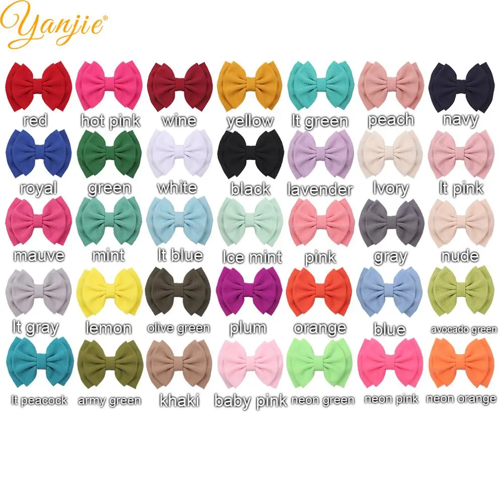 10pcs/lot Hair Bows Barrette 6'' Double Layer Bows Solid Hair Clips For Women 2022 New Arrival DIY Girls Hair Accessories Mujer