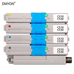 DMYON Toner Cartridge Compatible for OKI C530 C510 MC561 C531 C511 MC562 Printers Toner Cartridges Black and Color