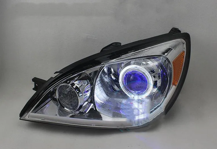 LED Xenon Headlight for Mitsubishi Lancer Angel Eye DRL Daytime Running Light With Projector Lens