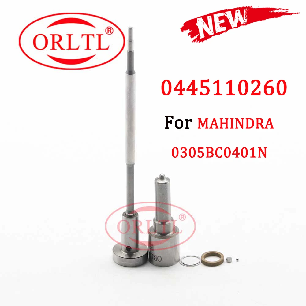 

0445110260 For MAHINDRA 0305BC0401N CAR Diesel Injector Repair Kits DLLA152P1525 Nozzle 0433171940 Control Valve F00VC01334