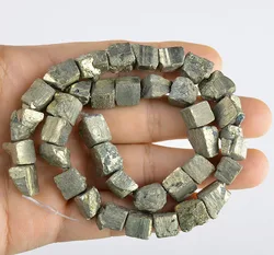 Women's Natural Pyrite Freeform Beads