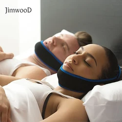 Jimwood Face lift tool Anti Snore Chin Strap Care Sleep Stop Snoring Chin Jaw Supporter Apnea Belt For Men Women Sleep Products