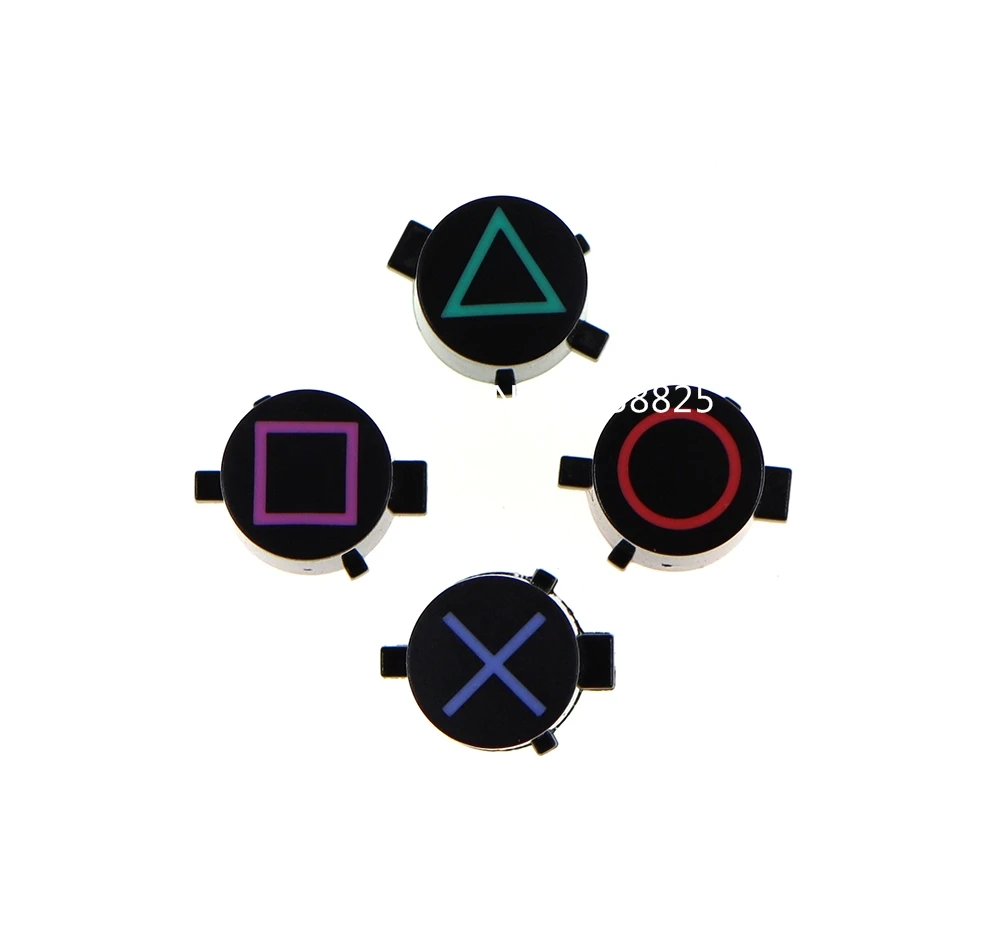 زر بلاستيكي لأزرار ps4 ABXY دائرة مربعة مثلث ABXY X زر إصلاح جزء لوحدة تحكم PS4 سليم برو زر متقاطع