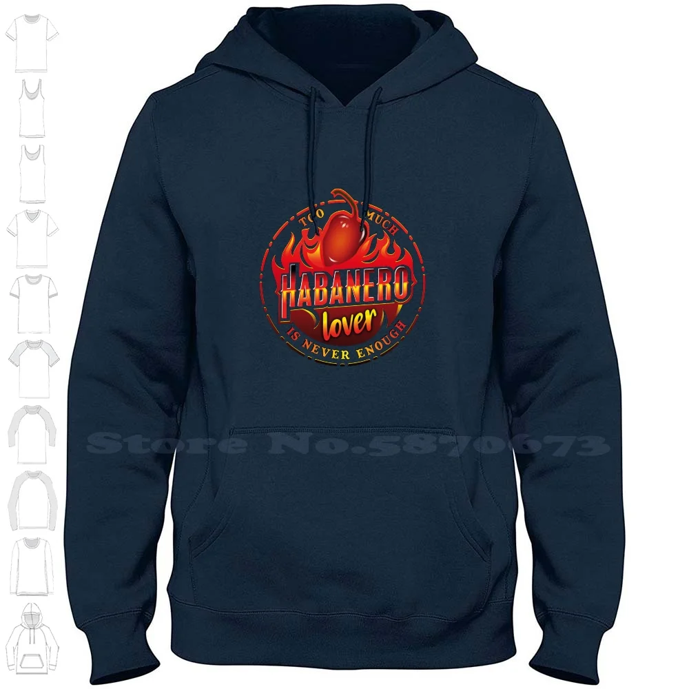 Habanero Chili Lover 100% Cotton Hoodie T-Shirt Habanero Chili Lover Chilli Hot Spicy Scoville Thai Food Curry Peppers