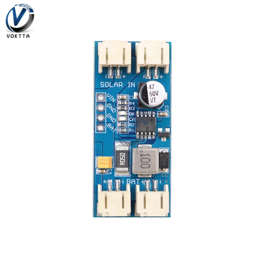 CN3791 MPPT Solar Panel Charge Controller Board 3.7V 4.2V 2A 1 Cell Lithium Battery Charge Module 6V 9V 12V 2-Pin JST Connector