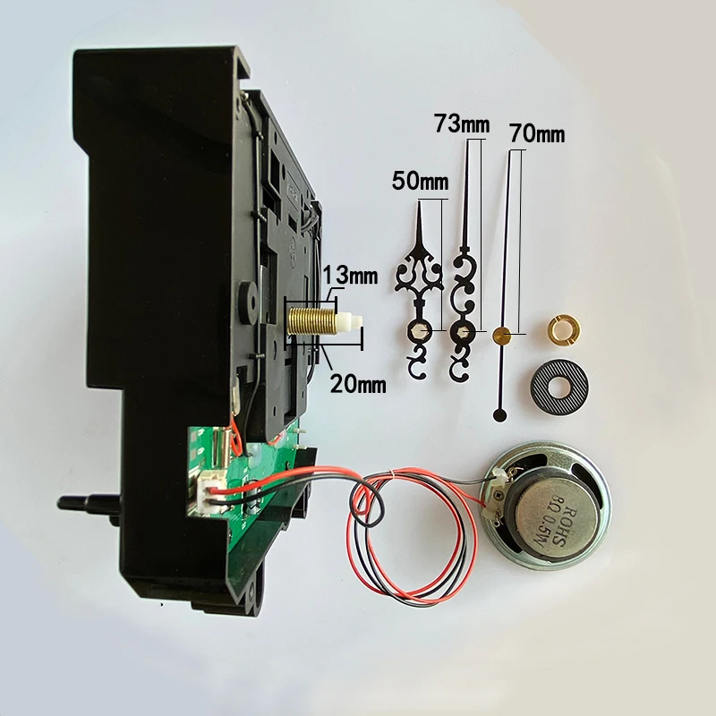 Quartz Clock Movement Wall Shaft 6 9 13mm Music Chime Box Pendulum Swing Silent Mechanism With Hands DIY Replacement Kits