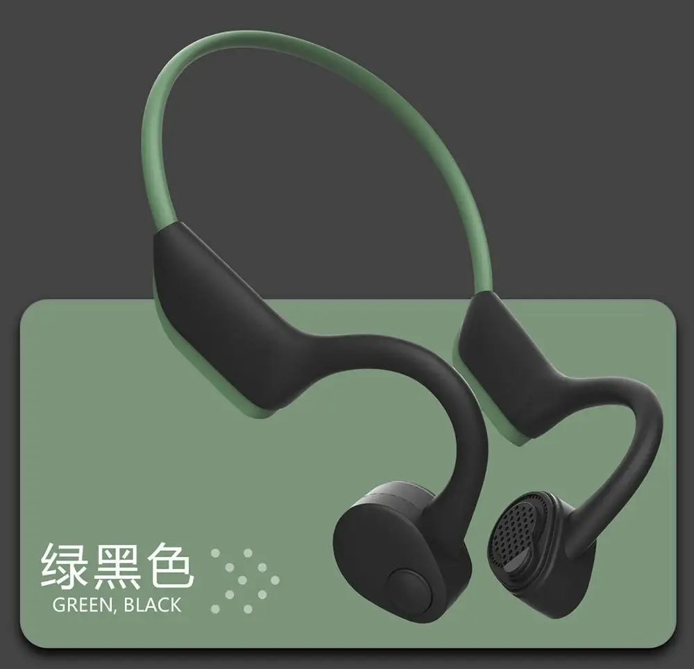 bone conduction earphone Bluetooth Wireless headphones Stereo Outdoor Sweatproof Running Sports Noise Reduction Earphones5.0