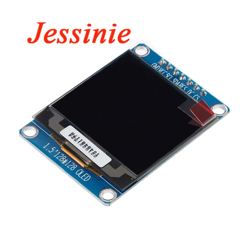 Módulo de Display LED LCD OLED, Interface para Arduino, Tela 128x128, 128x128, SSD1327, SPI, IIC, I2C, 4Pin, 7Pin