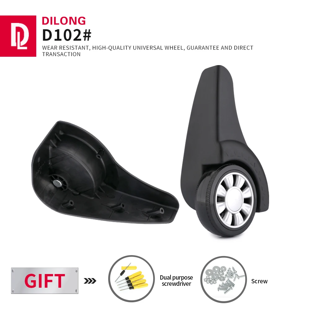 

DiLong D102 Replacement Parts For Trolley Luggage Suitcase Wear-resistant Wheels Password Luggage Luggage Wheels Repair Casters