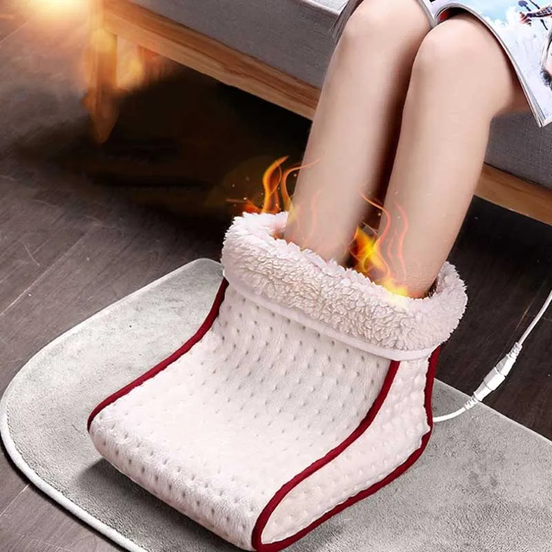 

Heated Cosy Electric Warm Foot Warmer Washable Heat 5 Modes Heat Settings Warmer Cushion Thermal Foot Warmer Massager Relax