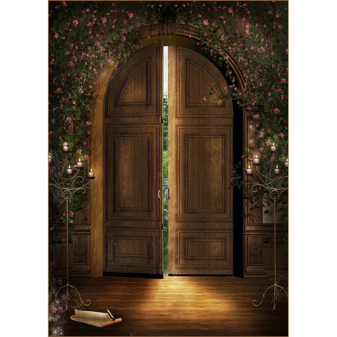 Fantasy Magic Gothic Style Door Photography sfondi Halloween fondali in vinile per bambini Baby Photocall Photo Studio