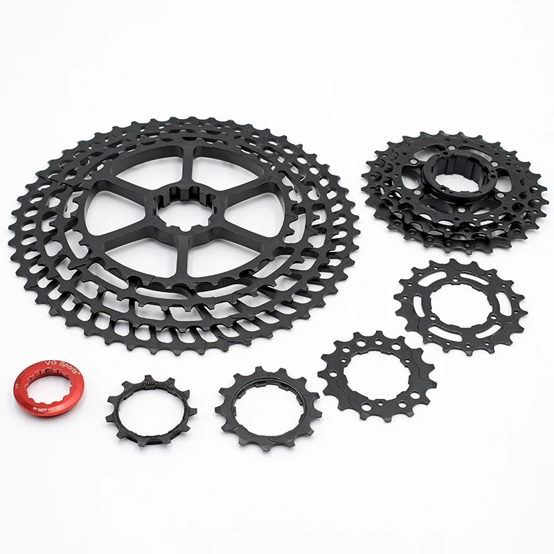 1pc VG Sports Mountain Bike 11 Speed Velocidade Bicycle Cassette MTB Freewheel Sprocket 40T 42T 46T 50T 52TUltralight Black Gold