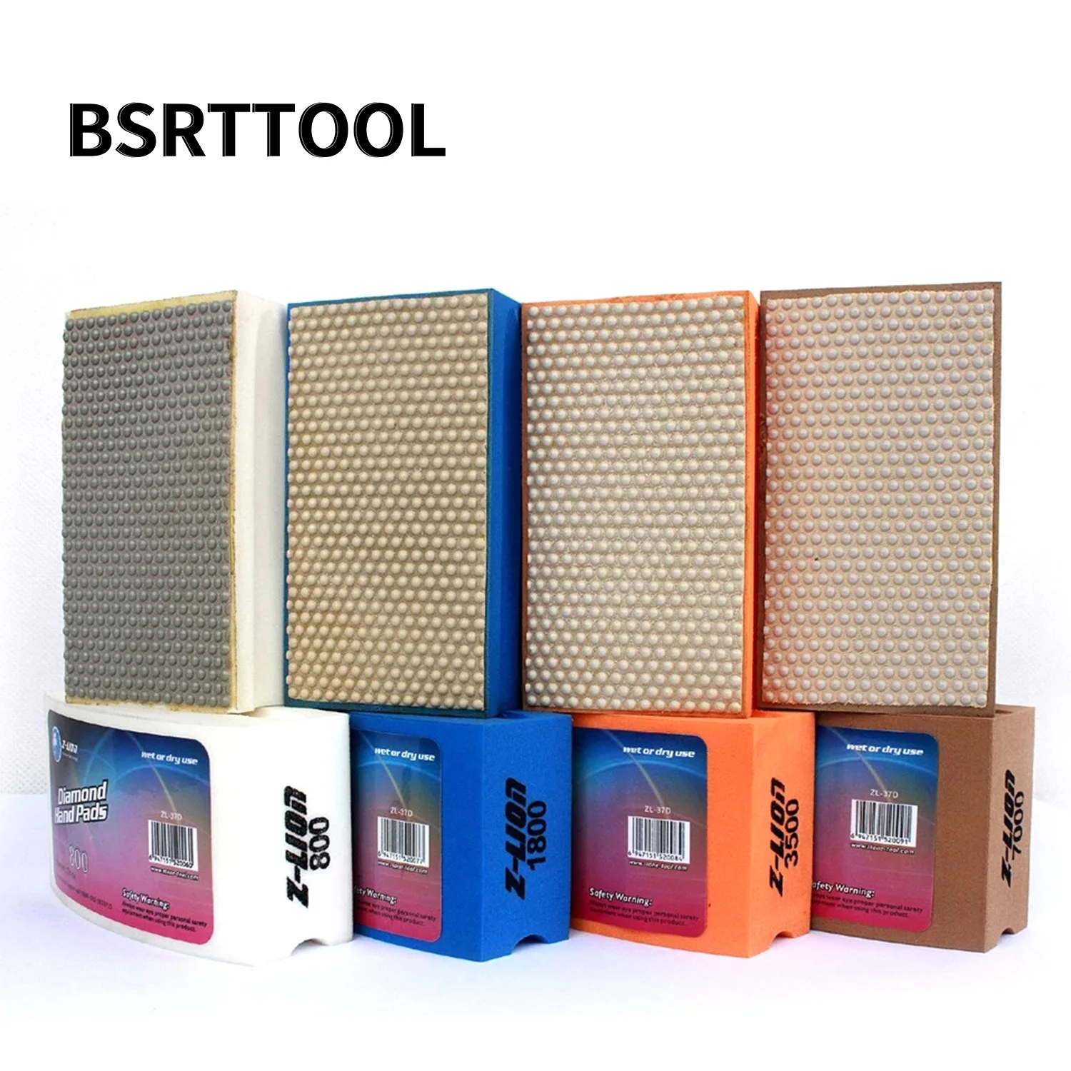 BSRTTOOL Diamond Hand Polishing Pad Resin Arc Shape For Glass Wiper Grinding Wheel Grinding Tools
