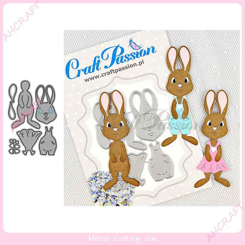 Металлические пресс-формы в виде кролика для «сделай сам», скрапбукинга, фотоальбома, декоративное тиснение, бумажная карта, поделки Die2021