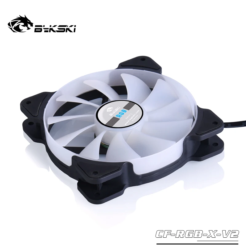 Bykski drive 2. 0 120mm 12cm ventilador rgb 12v rolamento hidráulico