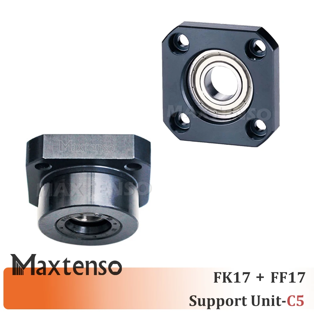 

MAXTENSO Support Unit Set C5 FKFF Professional fixed side FK17 FF17 for ball screw TBI sfu 2010 2510 Premium CNC High Accuracy