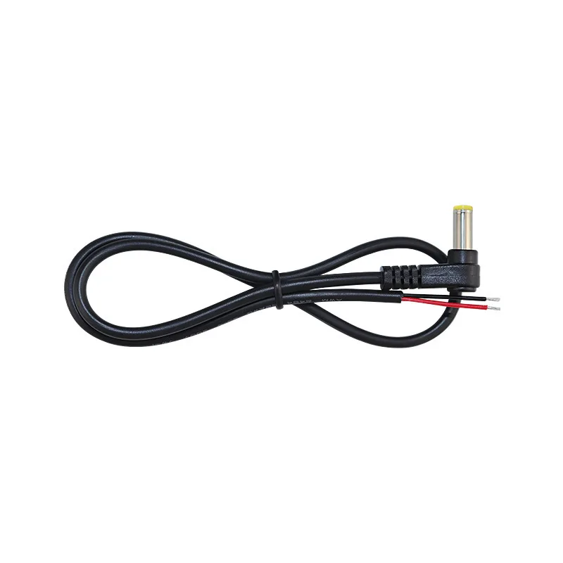 1pcs 1meter 22AWG DC Power Plug L-Shaped 5.5X2.1mm Male Right Angle Single Head Jack with Cord Connector Cable.