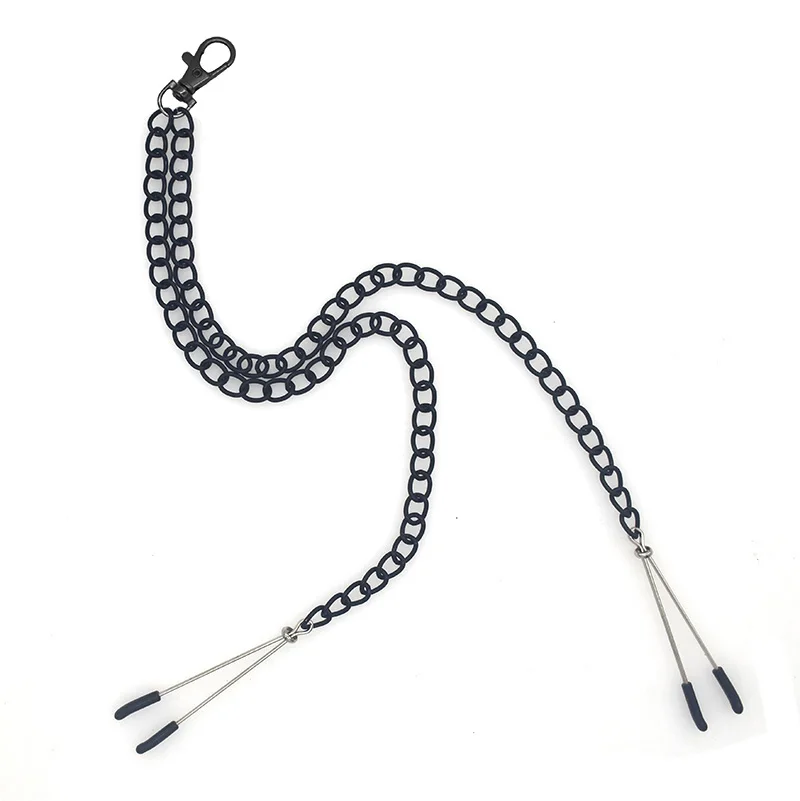 

2 Colour Metal Chains Nipple Clamps Sex Toys Nipples Clips Adult Games For Couples Flirt Slaves Game Bdsm Bondage Exotic