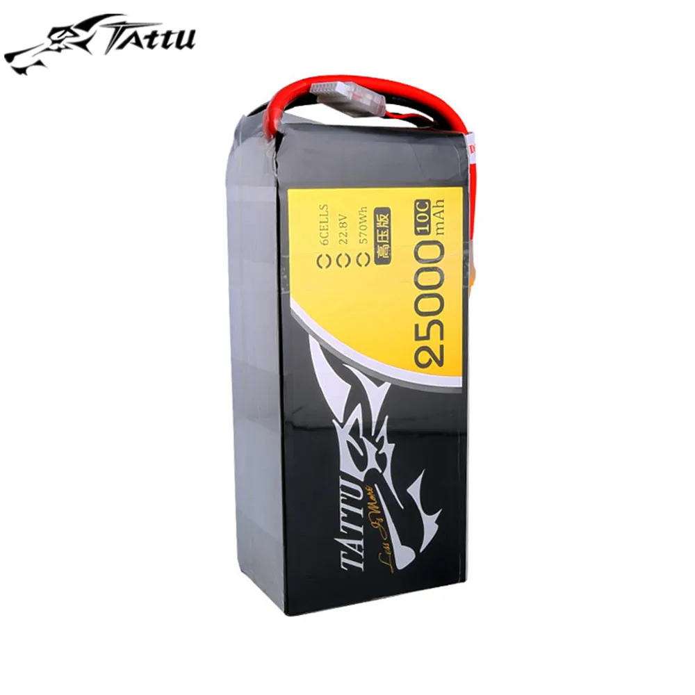 Tattu 22.8V 10C 6S 25000mAh Lipo Battery for photography, aerial video, aerial mapping, aerial inspections, agriculture, etc.