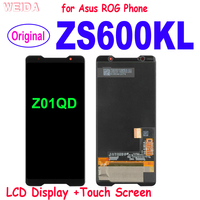 Original for Asus ROG Phone II ZS600kl LCD Display Touch Screen Digitizer Assembly Replacement for Asus ZS600KL Z01QD LCD Screen