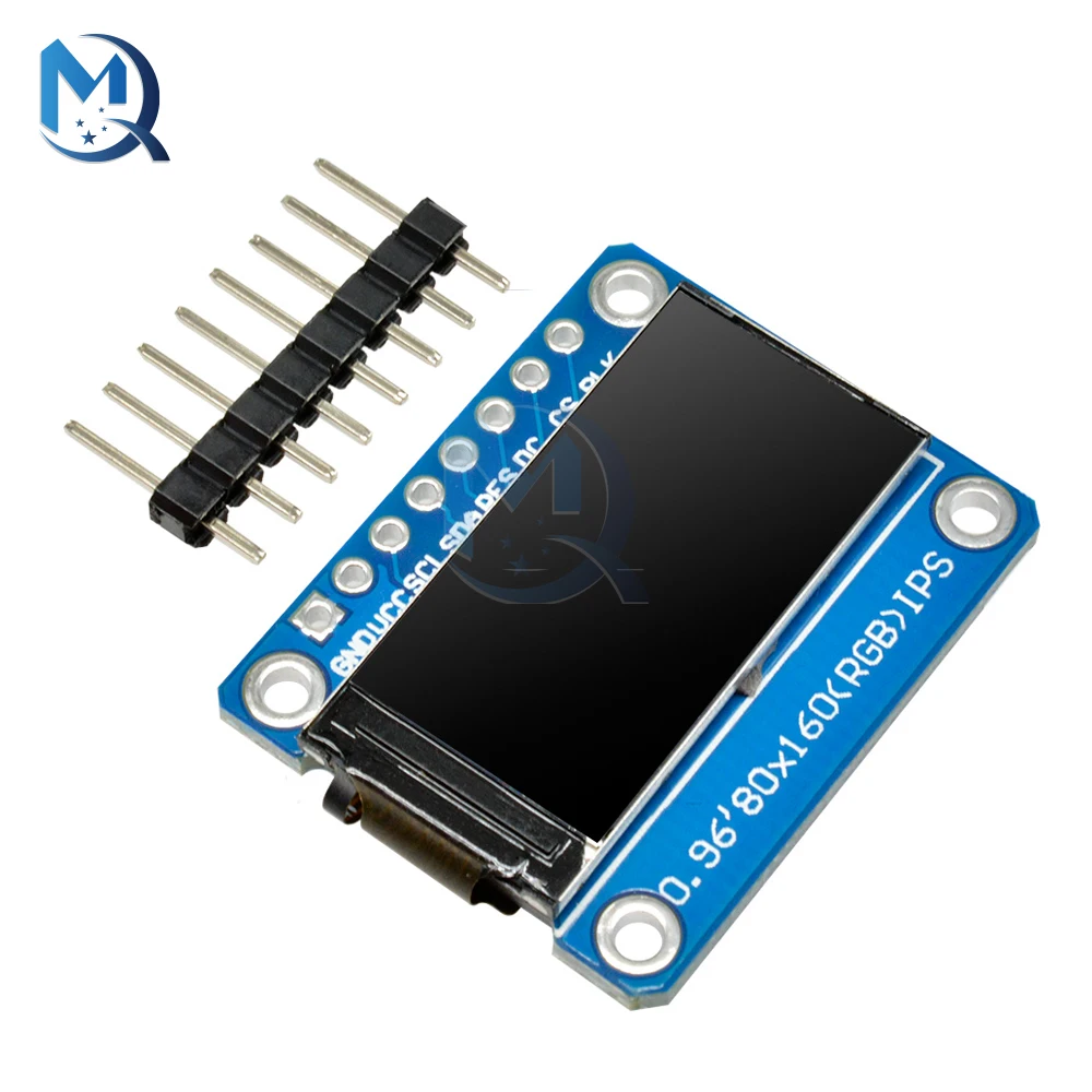 3.3V 0.9 inch LCD Display Module ST7735S Driver 80x160 Resolution IPS Full Color Screen LCD Module SPI Serial Interface For Ardu