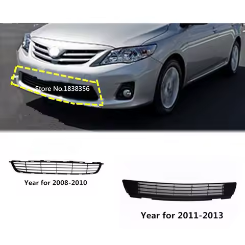 For Toyota Corolla Altis 2008 2009 2010 2011 2012 2013 Car Body License Plate Trim Racing Grid Grill Grille Hood Panel Frame