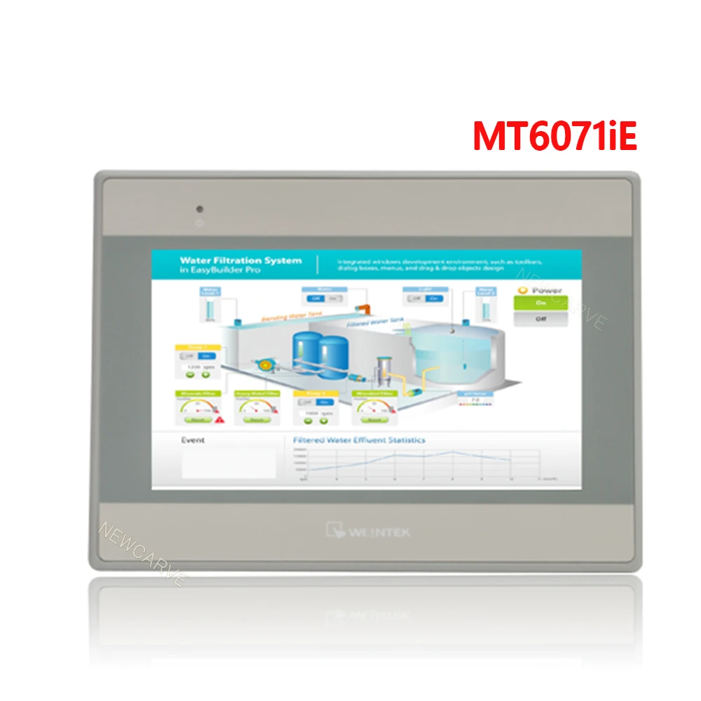 HMI Touch Screen WEINVIEW/WEINTEK MT6071iE MT8071iE 7 Inch 1024*600 Human Machine Interface Replace MT6100I NEWCARVE