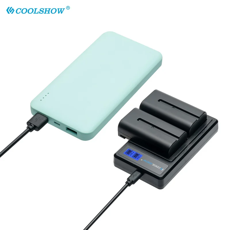 Двойное зарядное устройство с ЖК-дисплеем для камеры Yongnuo YN300 III