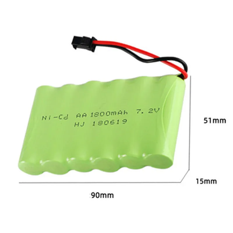 7.2V NI-MH NI-CD battery 700mAh 1400mAh 1800mAh 2400mAh 2800mAh for RC Toys Cars Trucks Tank Guns RC TOYS 7.2v battery