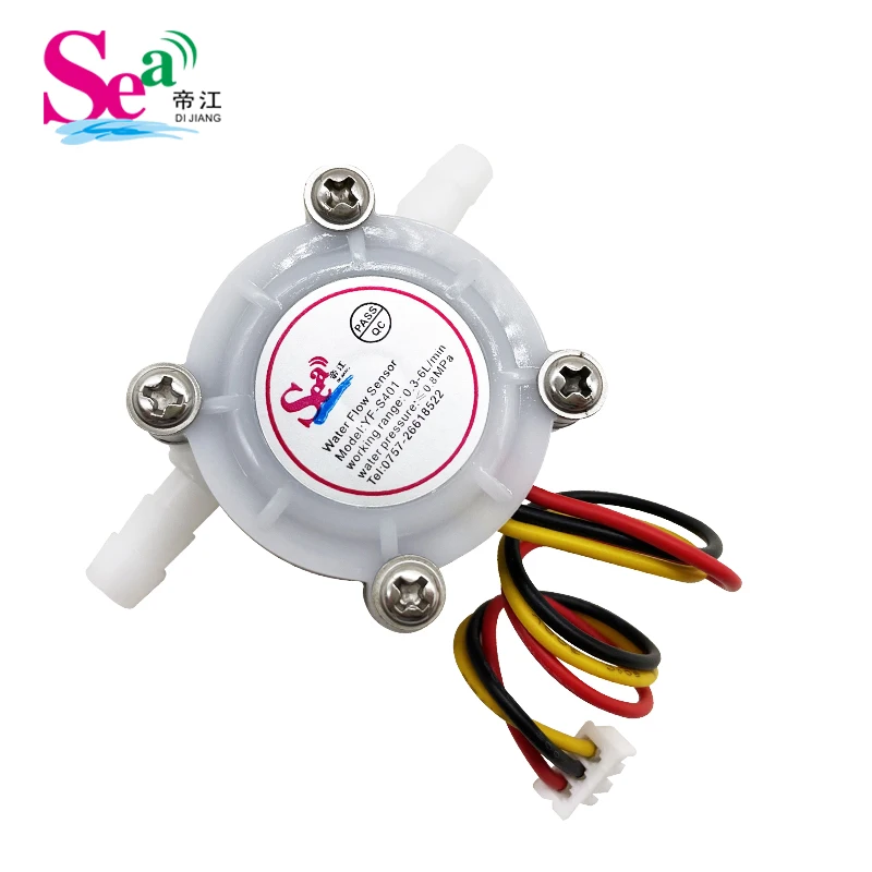 Water Flow Sensor กาแฟเครื่องมิเตอร์ YF - S401 6มม.หลอด Flowmeter Water Purifiers Hall Sensor