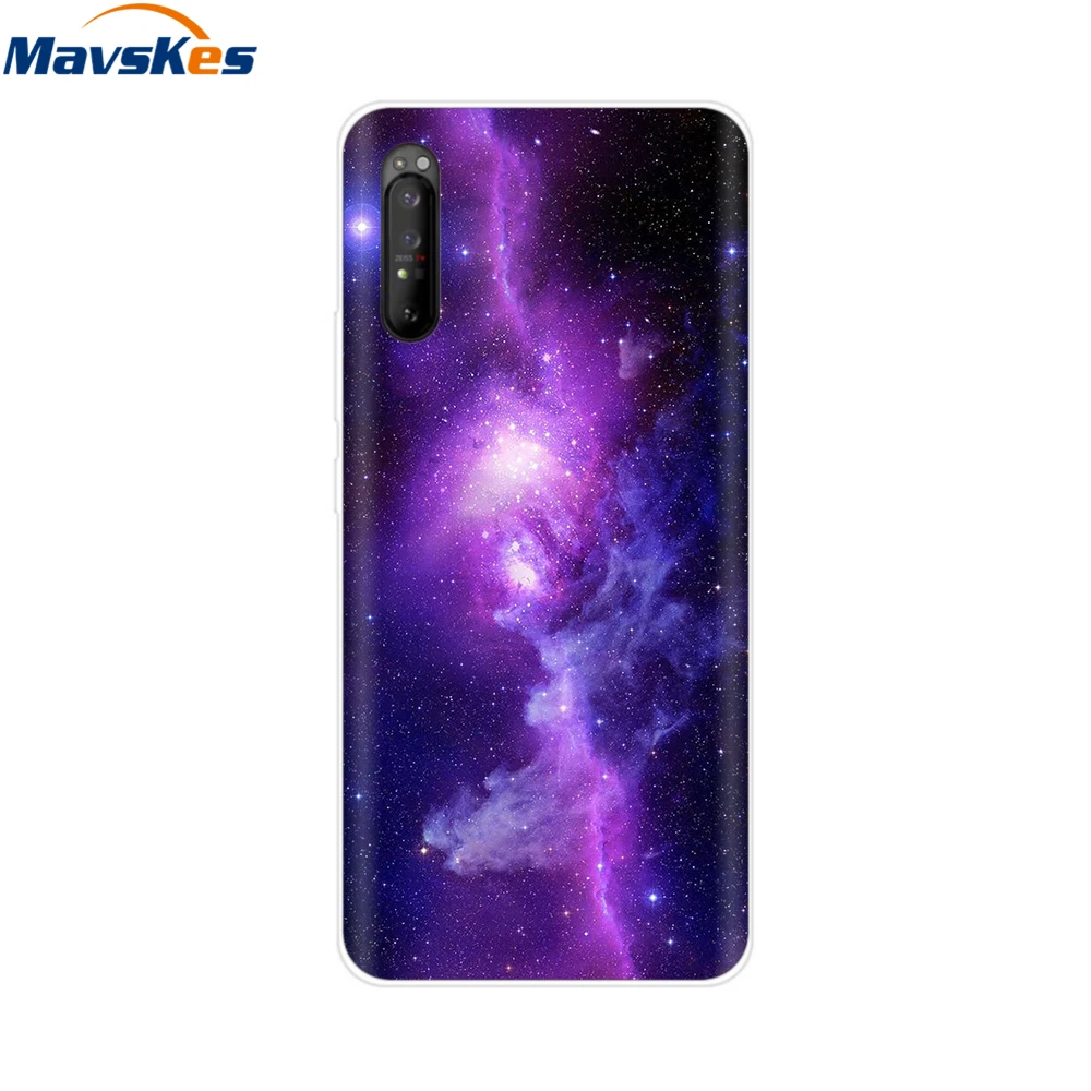 For Sony Xperia 1 II Case Silicone TPU Print Soft Cartoon Back Cover For Sony Xperia 10 II Xperia1 II Xperia1II Phone Case Coque