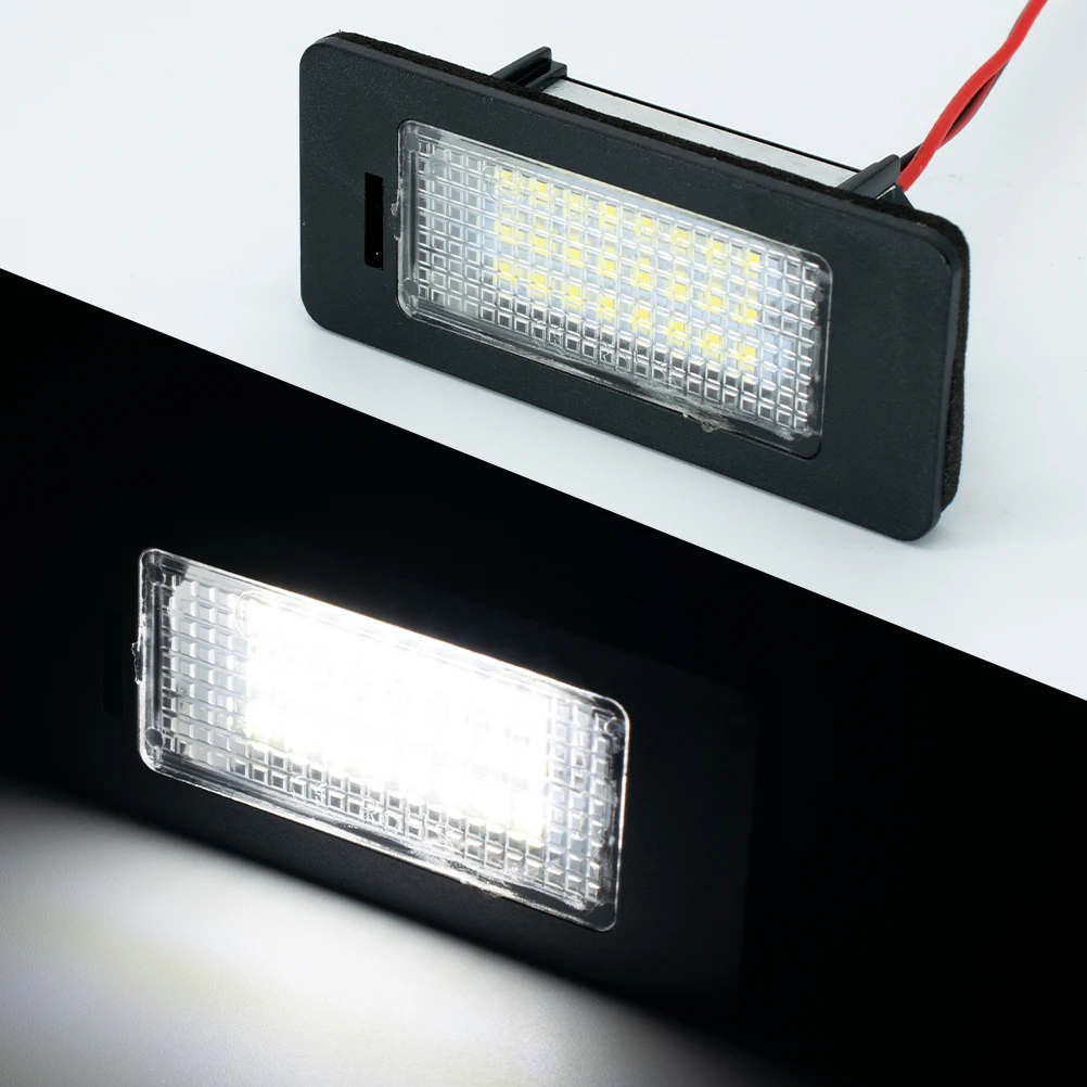 2 PCS License Plate Light Led Number Plate Holder Lamp No Error for Audi A1 A4 B8 A5 S5 A6 S6 A7 Q5 TT TTS 2D For VW Golf Jetta