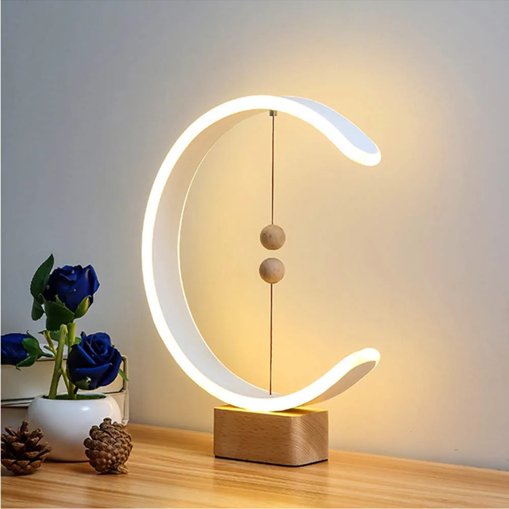 Magnetic Balance LED Light Portable Mid-air Switch Night Desk Lamp Touch Dimming Home Decor Table Lamps LED Reading Night Light