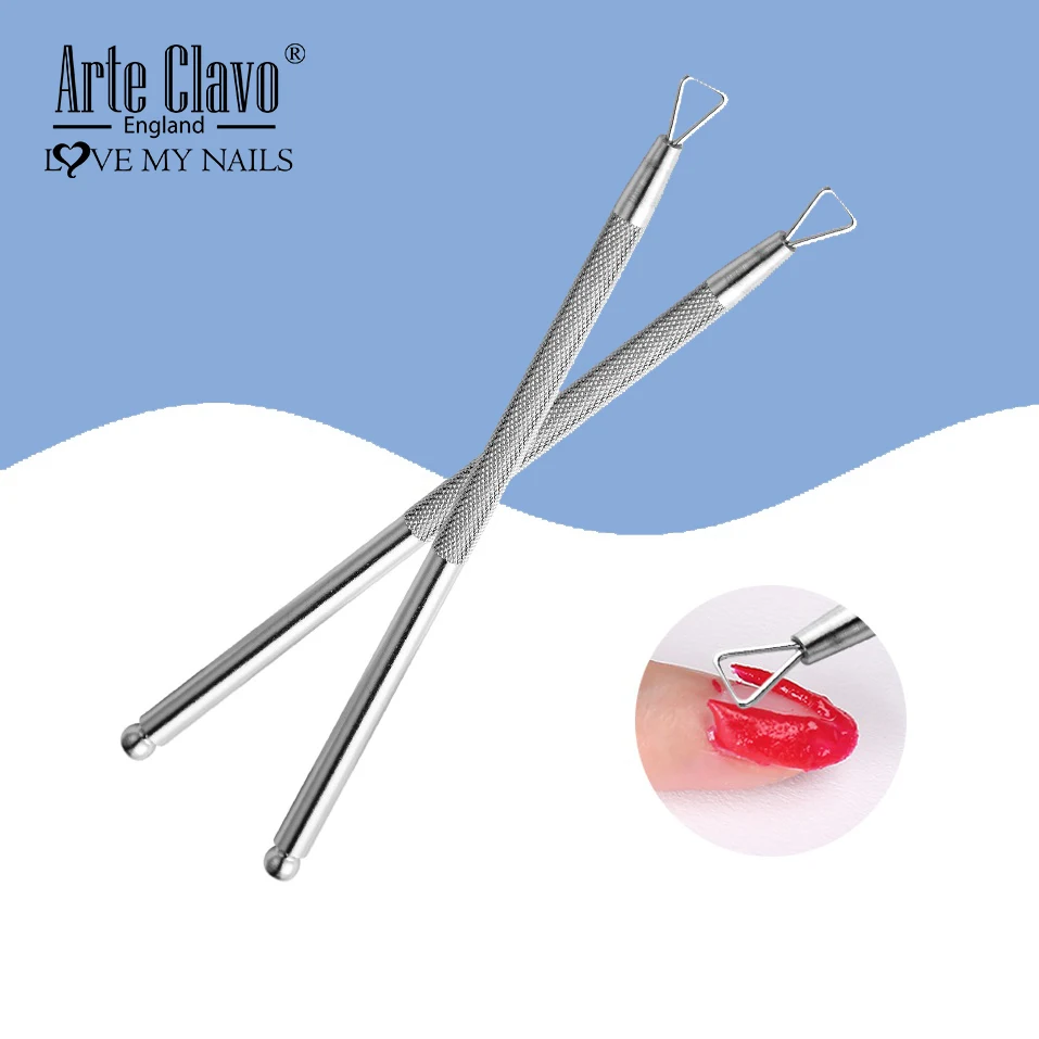 Arte Clavo New Nail Planer 1PCS Stainless Steel Manicure Nail Gel Polish For Fast Remove Cuticle Pushers Nails Tackle Nail Tools