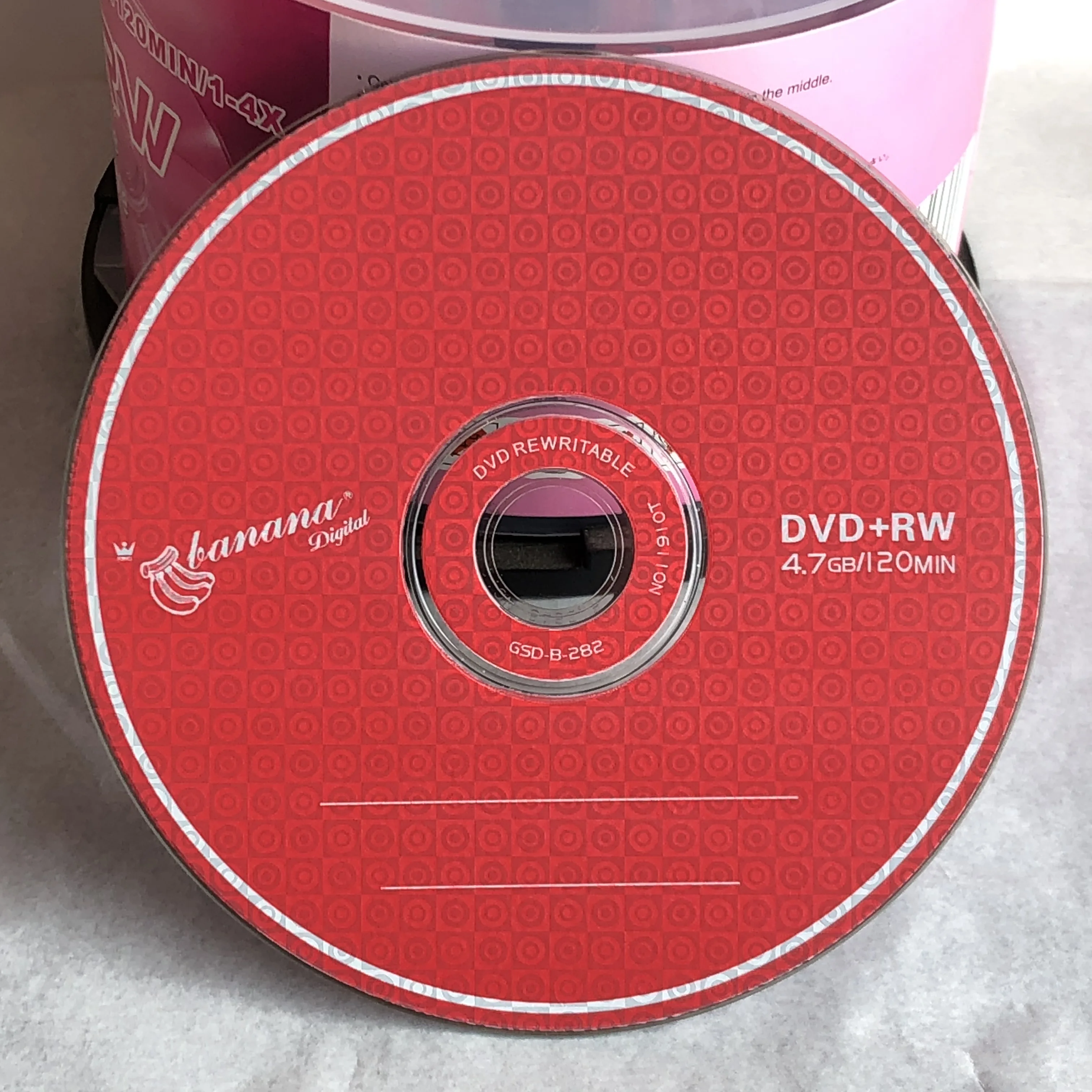 

Оптовая продажа, 50 дисков класса A 1-4x4,7 ГБ, Чистый DVD + RW диск