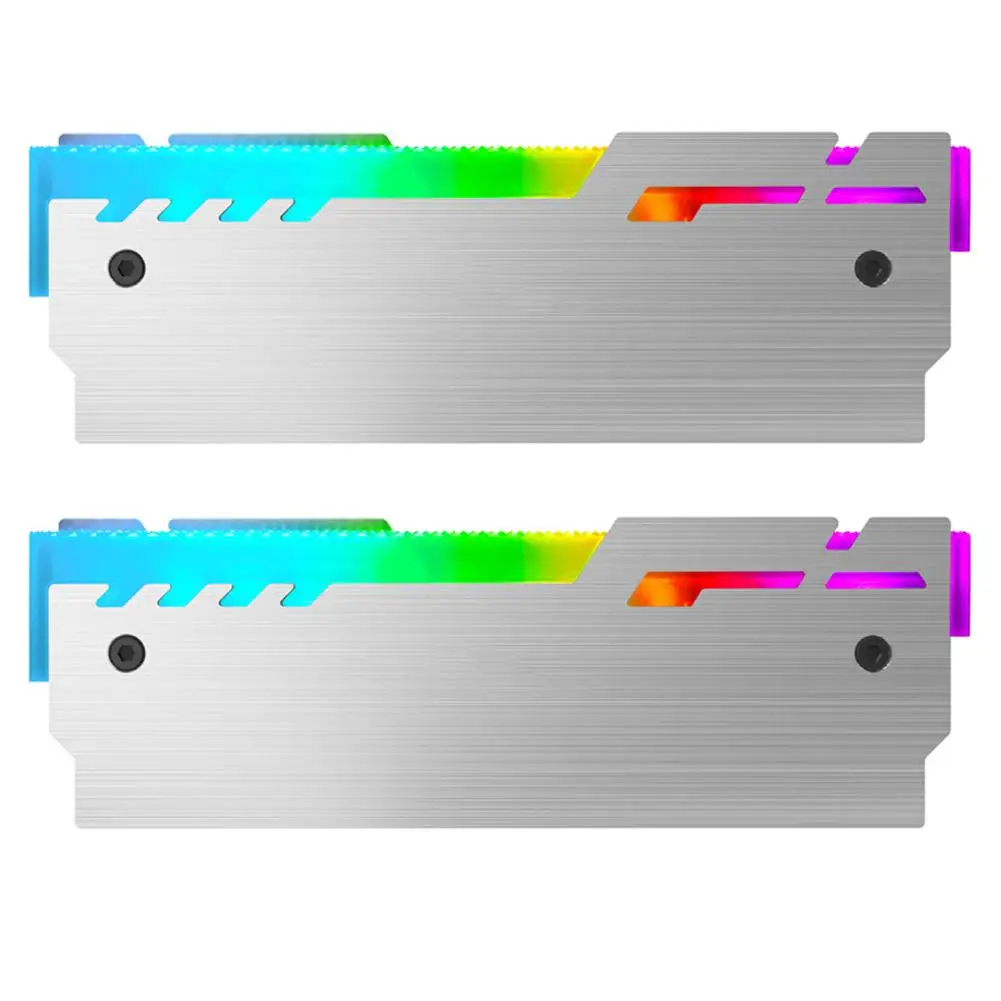 

2Pcs Jonsbo NC-3 3Pin 5V ARGB LED Desktop Memory Heatsink Cooler Shell RGB Color Aluminum Heat Sink RAM Cooling Vest
