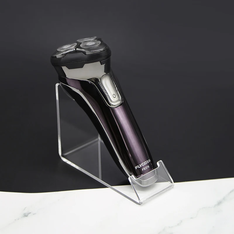 1Pcs Transparent Acrylic Display Stand Electric Razor Nose Hair Beauty Instrument Label Holder for Supermarket