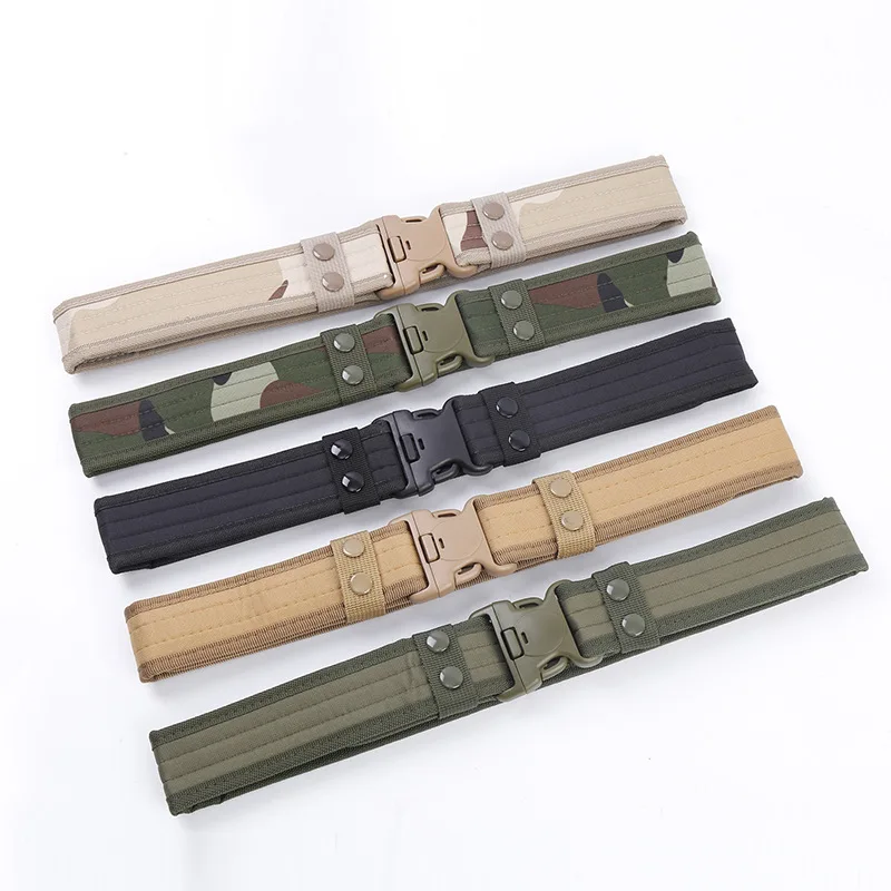 Ceinture tactique en éponge pour hommes et femmes, Camping en plein air, alpinisme, entraînement militaire, Camouflage