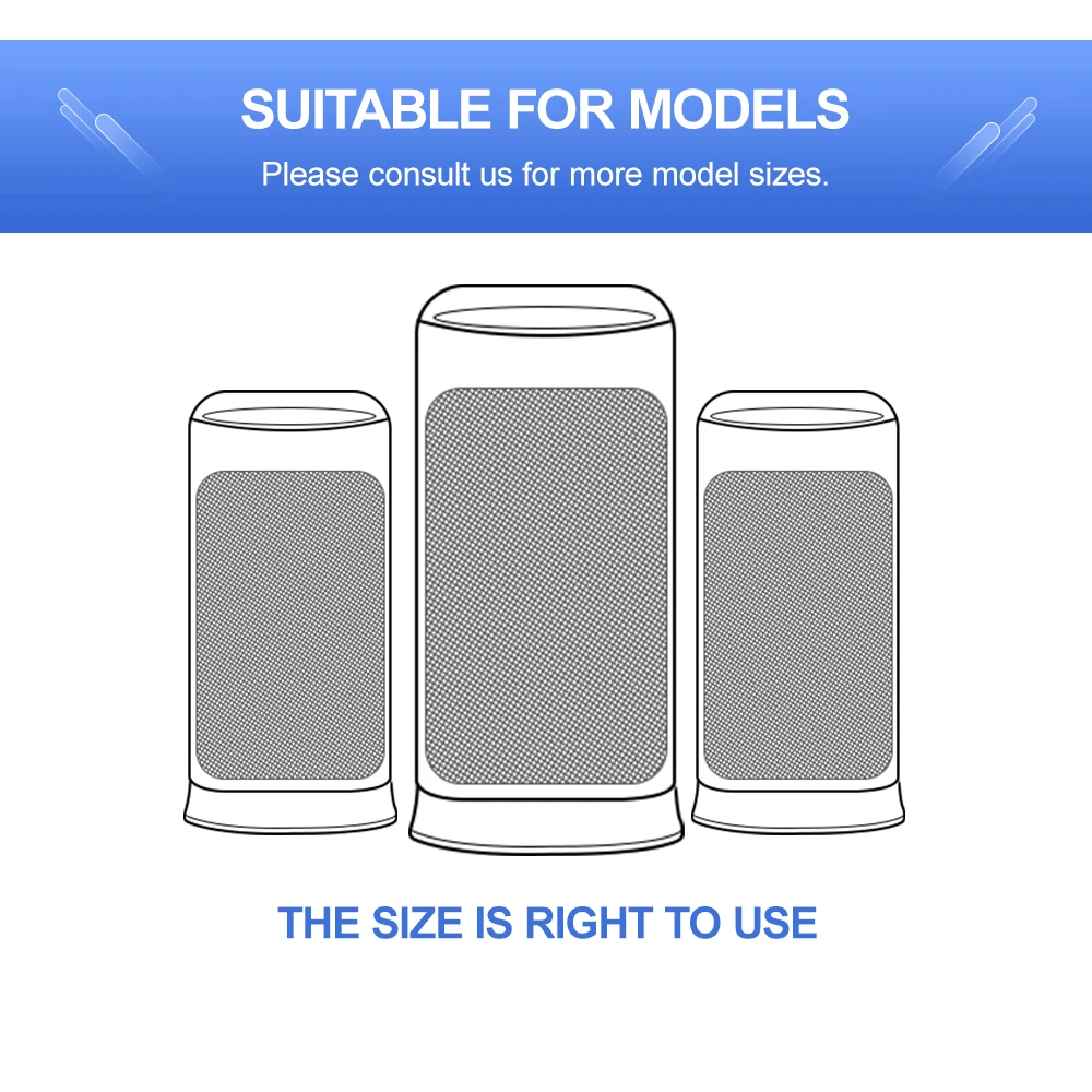 맞춤형 사이즈 무테 공기 청정기 헤파 필터, H12 공기 청정기 부품, EP A3000 필터 교체, 355x320x20mm
