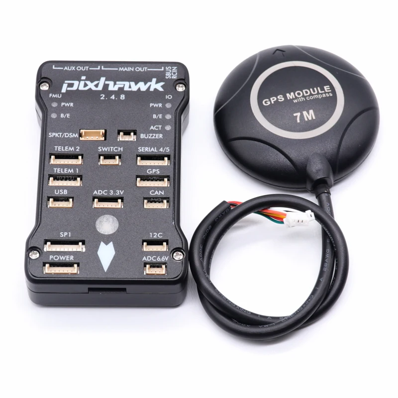 Pixhawk 2.4.8 PIX PX4 32-bitowy kontroler lotu autopilota 7m GPS 7M z/4G SD Przełącznik bezpieczeństwa Brzęczyk + PPM + I2C dla RC Drone Multirotor