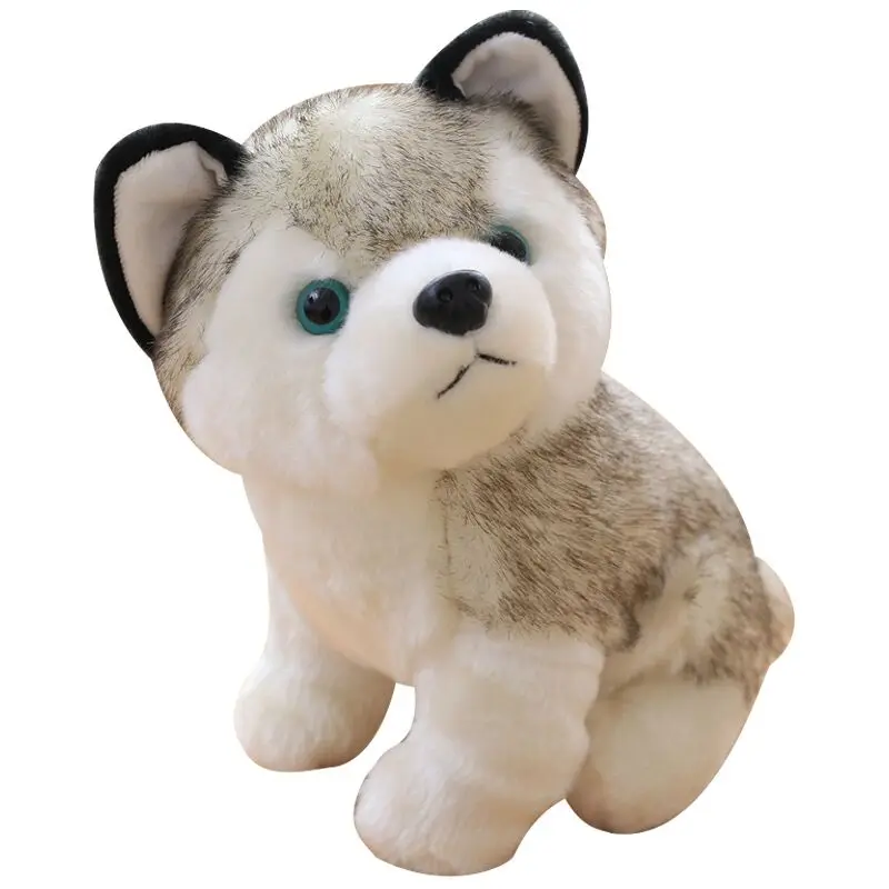 Kawaii Puppy Stuffed Toys 18cm23cm Cute Simulation Husky Dog Plush Toys Stuffed Doll Kids Baby Toys Girls Gift toys for children